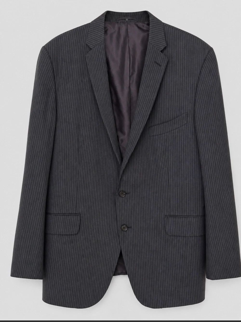 Tom Ford Made in Italy Gray Pinstripe Wool Blazer Sport Coat 60R Luxury Designer